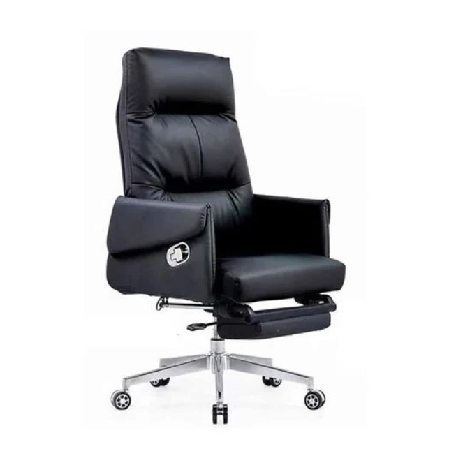 Ghế xoay giám đốc da Pu màu đen ngả lưng có gác chân: SG - 5907 - $hienthicat